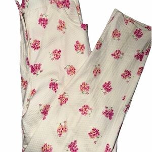 Jones New York Sport Floral Cotton Pants Size M